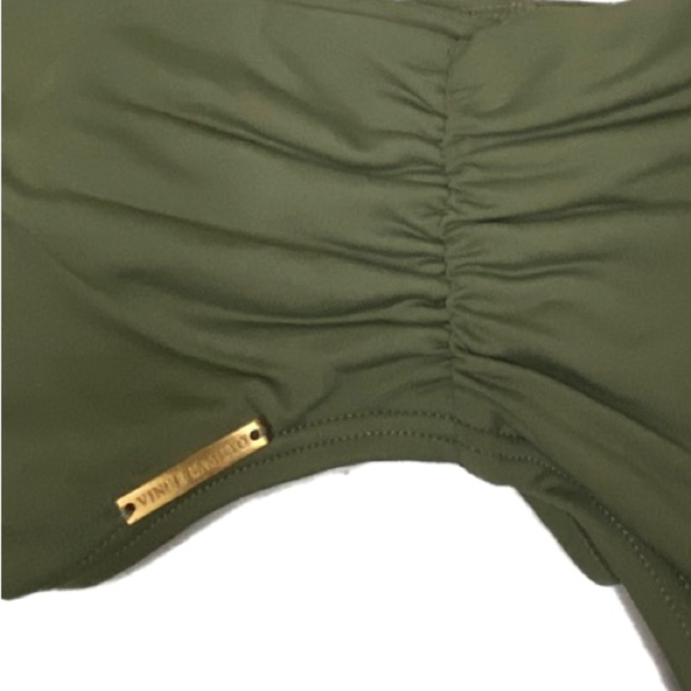 VINCE CAMUTO  High Waist Convertible Bikini Bottom in Safari Green Sz M - Picture 6 of 9